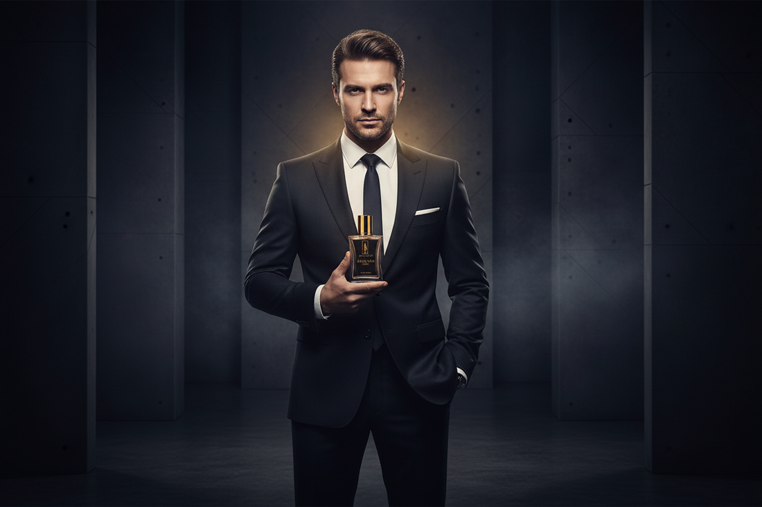 Selbstbewusster Mann mit dem besten Herrenduft 2025 – Alpha Noir Homme von Passionaty