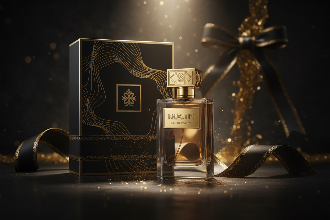 Luxuriöser Pheromone Parfüm Flakon als Geschenk für Männer – Alpha Noir Homme von Passionaty